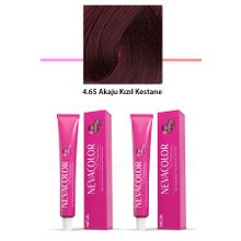 Neva Color 2x50 gr Premium 4.65 Akaju Kızıl Kestane Kalıcı Krem Saç Boyası