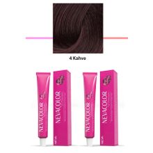 Neva Color 2x50 gr Premium 4 Yoğun Kahve Kalıcı Krem Saç Boyası