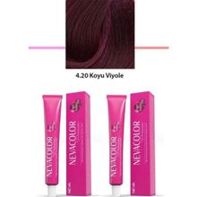 Neva Color 4.20 Koyu Viyole Tüp 2x50 gr Saç Boyası