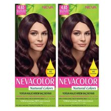 Neva Color 4.65 Akaju Kızıl Kestane x2 Saç Boyası