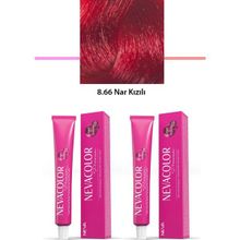 Neva Color 8.66 Nar Kızılı Tüp 2x50 gr Saç Boyası