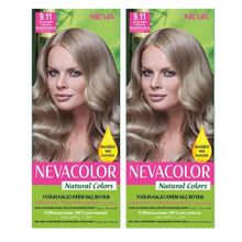 Neva Color 9.11 Çok Açık Kumral Yoğun Küllü x2 Saç Boyası