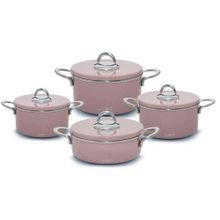 Neva N2981 Rose Chocolate Graye 8 Parça Tencere Seti