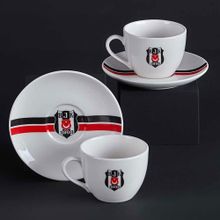 Neva N3426 Beşiktaş Lisanslı Arma Logo 2'li Çay Fincan Takımı