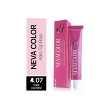 Nevacolor 4.07 Türk Kahvesi Tüp Saç Boyası