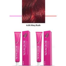 Nevacolor Premium 6.00 Ateş Kızılı 2x50 gr Kalıcı Krem Saç Boyası