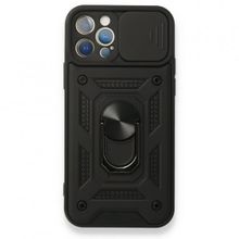 Nevarium iPhone 12 Pro Pars Lens Yüzüklü Standlı Silikon Kılıf
