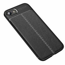Nevarium iPhone 7 Focus Deri Görünümlü Silikon Esnek Kapak Kılıf
