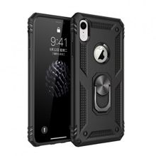 Nevarium iPhone XR Sofya Yüzüklü Standlı Silikon Kılıf