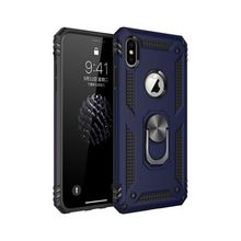 Nevarium iPhone XS Max Sofya Yüzüklü Standlı Silikon Kılıf