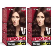 Nevaton 6.7 Çikolata Kahve Kalıcı 2 Kutu Krem Saç Boyası