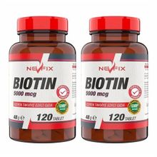 Nevfix Biotin 5000 mcg 2x120 Tablet