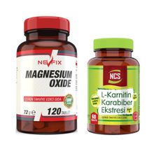 Nevfix Magnesium Oxide 250 mg 120 Tablet + Ncs L-Karnitin Karabiber 60 Tablet