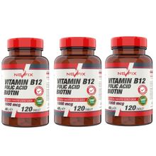 Nevfix Vitamin B12 Folic Acid Biotin 3x120 Tablet