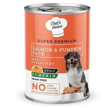 New Chefs Choice Pumpkin Pate Somon Balkabak ve Sebzeli 400 gr Köpek Yaş Maması