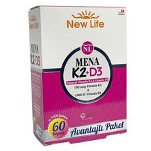 New Life Mena K2 D3 60 Kapsül