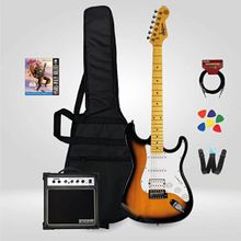 New Orleans NHS9720 Set 1 Stratocaster HSS Sunburst Elektro Gitar Seti