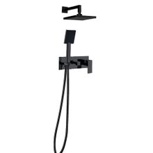Newarc 851141B Siyah Silver Ankastre Banyo Batarya Seti