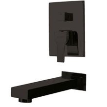 Newarc 941111B Siyah Valfsiz Gagalı Aqua Ankastre Banyo Bataryası