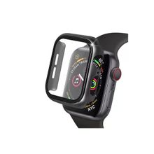 Newface Apple Watch 38 mm Siyah Camlı Kasa Ekran Koruyucu