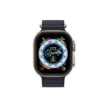 Newface Apple Watch Ultra 49 mm Siyah Alüminyum Kasa Cam Ekran Koruyucu
