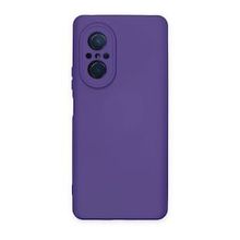 Newface Huawei Nova 9 SE Nano İçi Kadife Silikon Mor Cep Telefonu Kılıfı