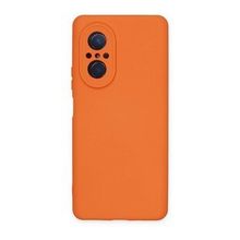 Newface Huawei Nova 9 SE Nano İçi Kadife Silikon Turuncu Cep Telefonu Kılıfı