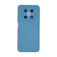 Newface Huawei Nova Y90 Nano İçi Kadife Silikon Mavi Cep Telefonu Kılıfı