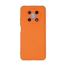 Newface Huawei Nova Y90 Nano İçi Kadife Silikon Turuncu Cep Telefonu Kılıfı
