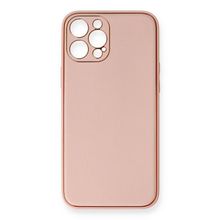 Newface iPhone 12 Pro Max Coco Deri Silikon Kapak Pembe Cep Telefonu Kılıfı