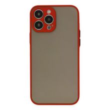 Newface iPhone 13 Pro Max Montreal Silikon Kapak Kırmızı Cep Telefonu Kılıfı