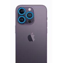 Newface iPhone 13 Pro Max Neon Fosforlu Mavi Kamera Lens