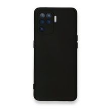 Newface Oppo Reno 5 Lite Nano İçi Kadife Silikon Siyah Cep Telefonu Kılıfı