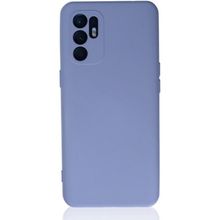 Newface Oppo Reno 6 Nano İçi Kadife Silikon Lila Cep Telefonu Kılıfı