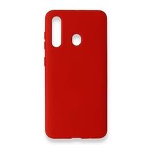 Newface Samsung Galaxy M40 Nano İçi Kadife Silikon Kırmızı Cep Telefonu Kılıfı