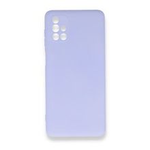 Newface Samsung Galaxy M51 Nano İçi Kadife Silikon Lila Cep Telefonu Kılıfı