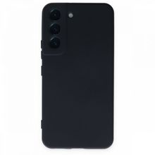 Newface Samsung Galaxy S22 Nano İçi Kadife Silikon Lacivert Cep Telefonu Kılıfı