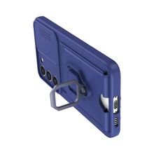 Newface Samsung Galaxy S23 Plus Zuma Kartvizitli Yüzüklü Silikon Lacivert Cep Telefonu Kılıfı