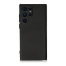 Newface Samsung Galaxy S23 Ultra Nano İçi Kadife Silikon Siyah Cep Telefonu Kılıfı