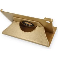 Newface Samsung Galaxy T500 Tab A7 10.4 360 Tablet Deri - Gold Kılıf