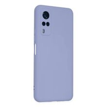 Newface Vivo Y53S Nano İçi Kadife Silikon Lila Cep Telefonu Kılıfı