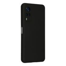 Newface Vivo Y53S Nano İçi Kadife Silikon Siyah Cep Telefonu Kılıfı