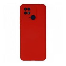 Newface Xiaomi Redmi 10C Nano İçi Kadife Silikon Kırmızı Cep Telefonu Kılıfı