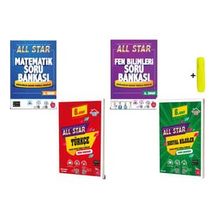 Newton 6. Sınıf 4 Kitap Matematik+Fen+Türkçe+Sosyal All Star Soru Bankası