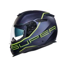 Nexx SX100 Superspeed Mat Mavi Kırmızı Kapalı Motosiklet Kaskı