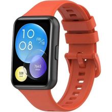 Nezih Case Huawei Watch Fit 2 Uyumlu Spor Jel Silikon Turuncu Kordon