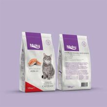 Nicky Kısırlaştırılmış Somonlu 1.5 kg Kedi Maması