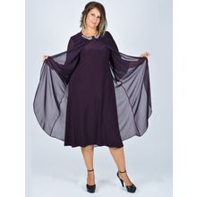 Nidya Moda 4037M Mürdüm Kadın Elbise