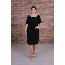Nidya Moda 4162 Siyah Ön Dalga Sarmal Dantel Kombin Abiye Elbise
