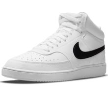 Nike Court Vision Mid Next Nature Siyah Beyaz Siyah Erkek Sneaker Ayakkabı